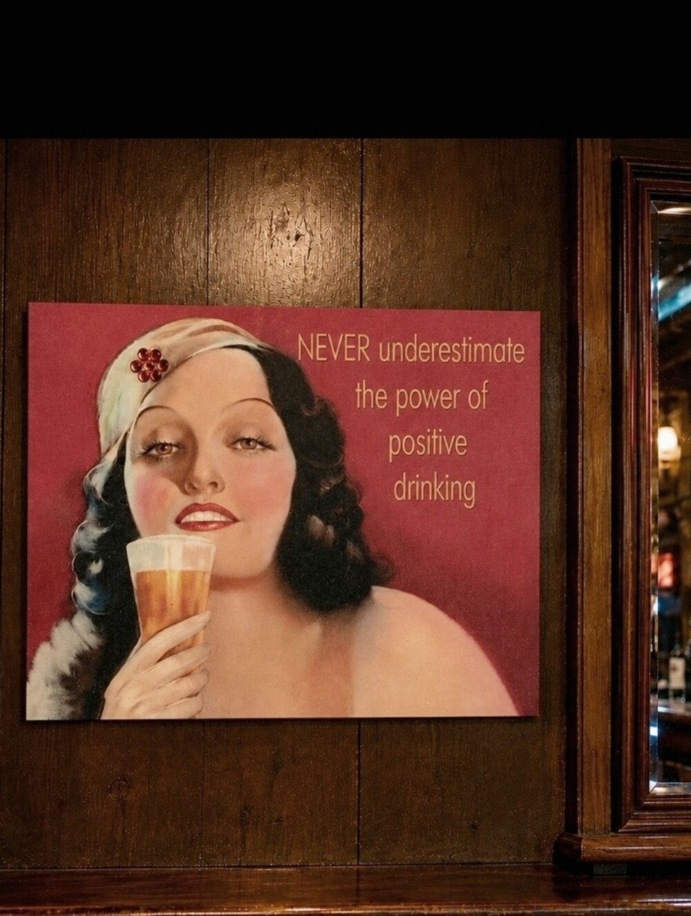 Stretched Canvas Kitchen Bar Dorm Party Humourous Wall Art Positive Drinking